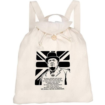 Canvas Rucksack / Backpack ''We Shall Never Surrender'' (RK00047207)