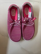 Hey Dude Women's Wendy Pink Slip-On Shoes, Size 8