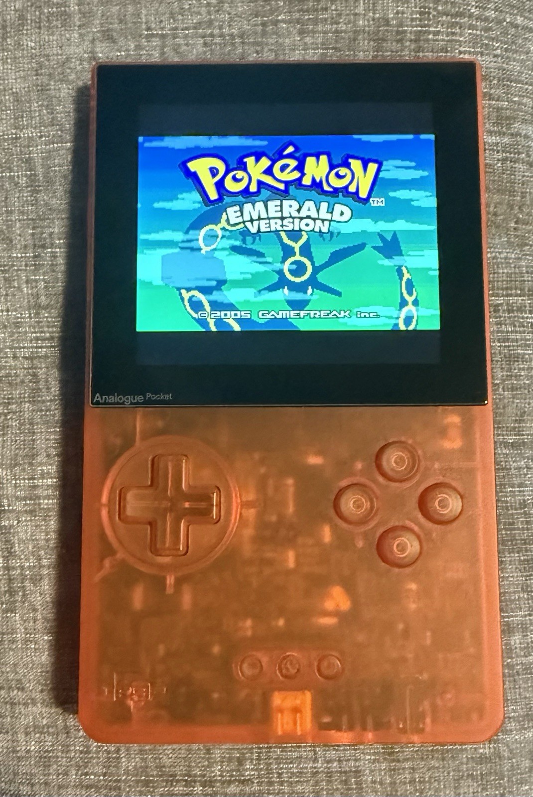 Analogue Pocket Transparent Orange Limited Edition System