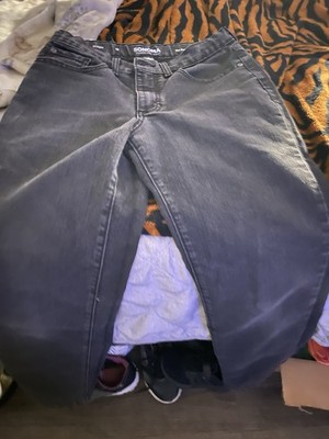 Sonoma Goods for Life Women's Straight Jeans Gray Dark Wash Mid Rise 5-Pocket