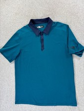The North Face Performance Short Sleeve Polo Shirt Men's Medium Blue
