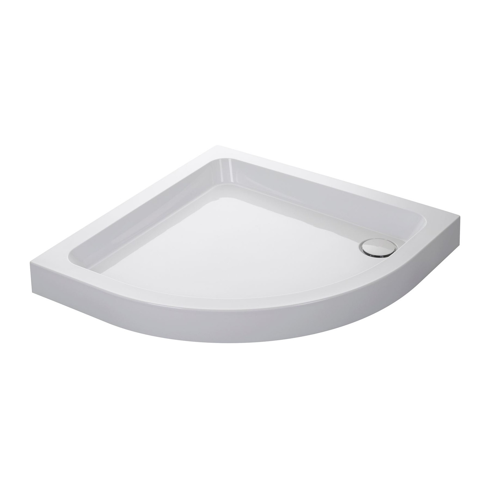 Mira Flight Shower Tray Quadrant Deep Profile Stone Resin White Waste 900x900mm