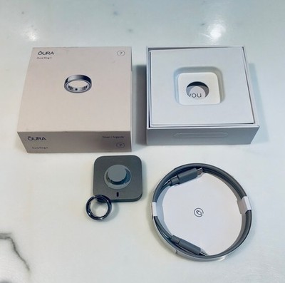 Oura Ring Gen 4, Size 7, Silver - Very Good