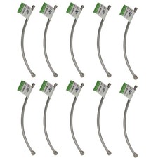 10 Pieces XFITTING 3/8 Comp x 1/2 FNPT Faucet Supply Hose Line, 18 Long, Braided