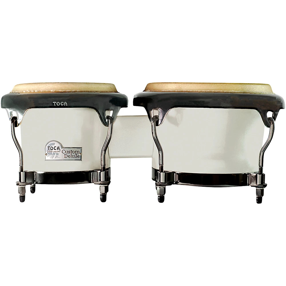 Бонго Toca Custom Deluxe из стекловолокна Margarita Blanca с черным зеркальным хромом HW 64390₽