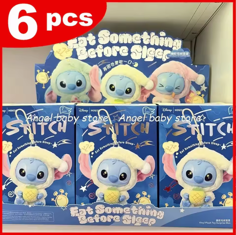 2025 New Miniso Disney Stitch Eat, Sleep Series Vinyl Blind Box