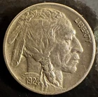 1924-D Buffalo 5c Fully Original Crusty Not Cleaned