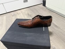 Dolce & Gabbana elegant shoes crocodile leather men's shoes brown size 41
