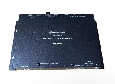Crestron HD-DA-2 1-to-2 HDMI Distribution Amplifier & Audio Converter