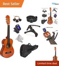 Beginner-Friendly 30" Mahogany Guitar Package with Case  Extras for Kids