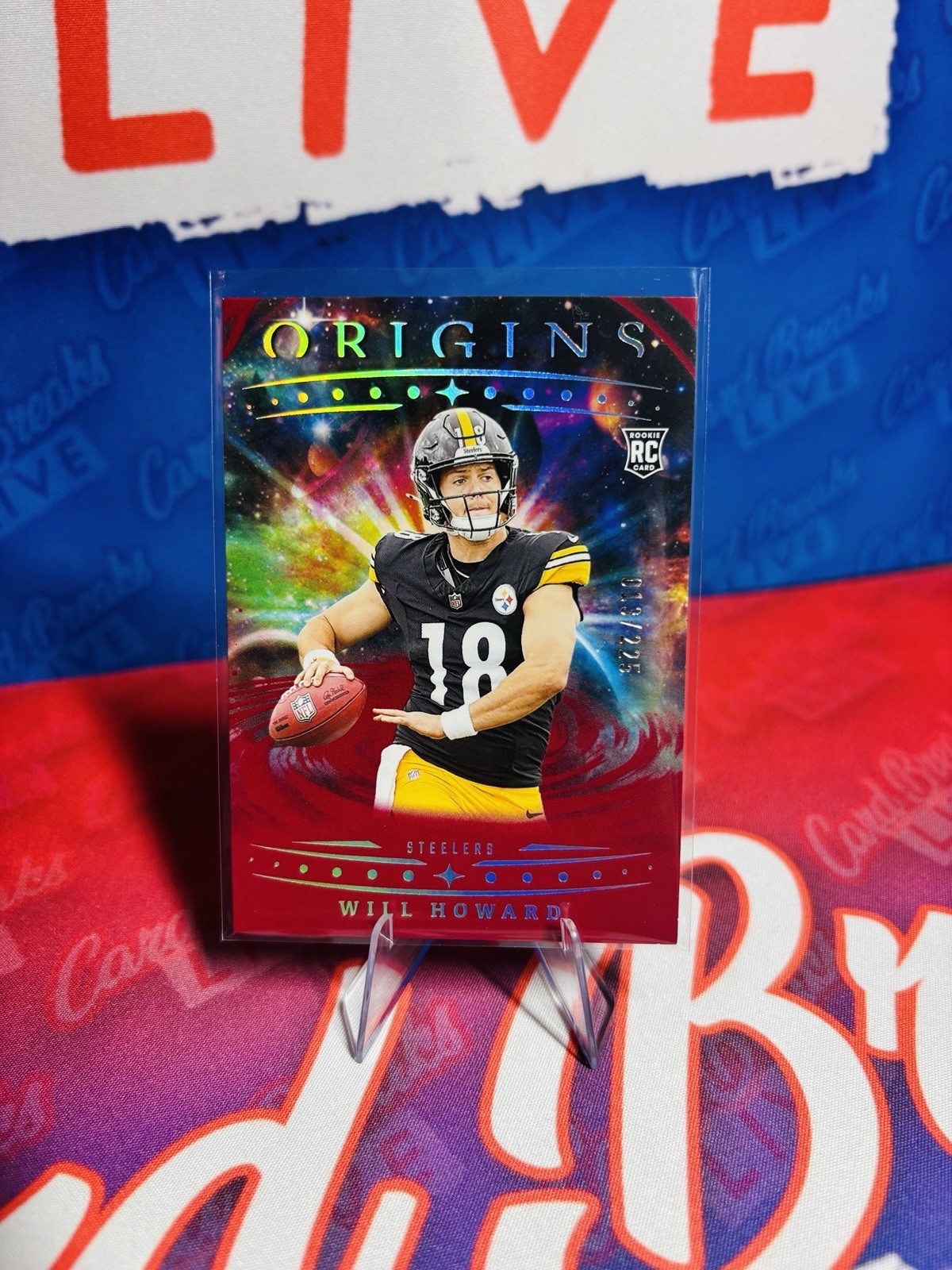 2025 Panini Origins - Rookies Will Howard, Will Howard #120 Red /225 (RC)