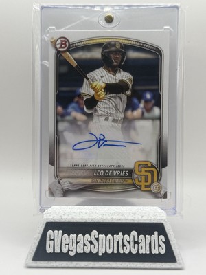Leo De Vries Prospect Auto 2025 Bowman Prospects -  #BPA-LD Padres