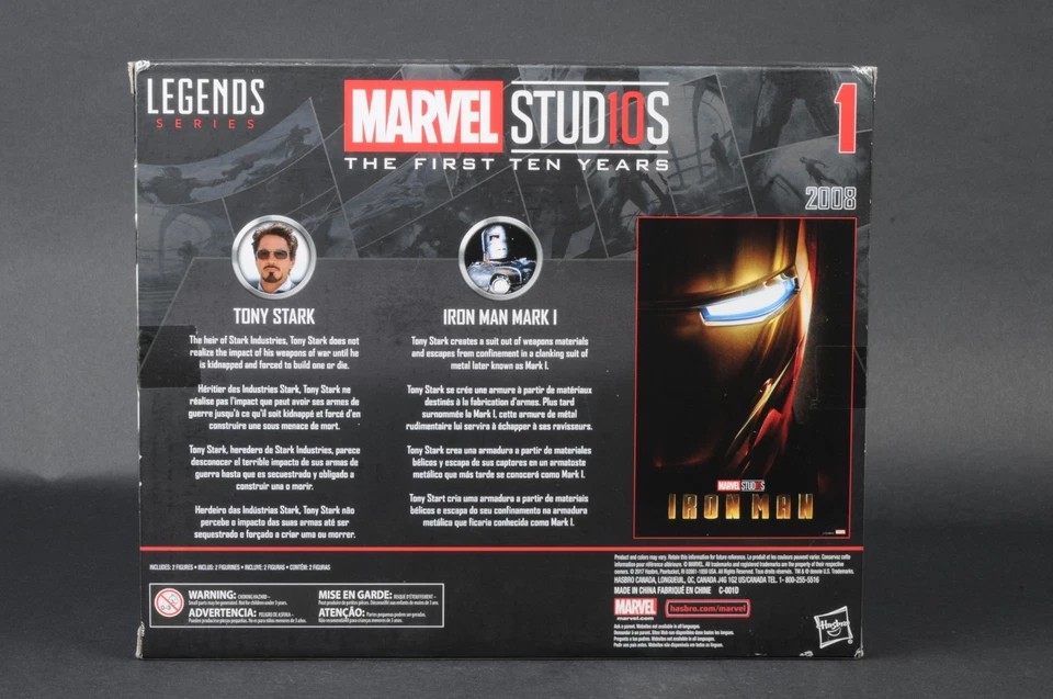 Marvel Legends 2017 primeros 10 años Iron Man Tony Stark Iron Mark I paquete de 2 nuevos Foto 3 de 4