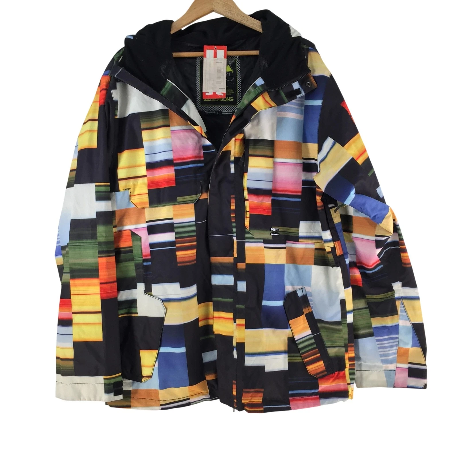 Billabong Jacket Mens L Multicolour Print Waterproof Ski Snow Hooded 133572
Opens in a new window or