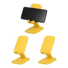3Pcs Cell Phone Stand, Foldable Cute Mobile Phone Holder, Yellow