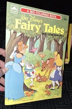 Vintage Coloring Book,walt Disney,fairy tales Unused