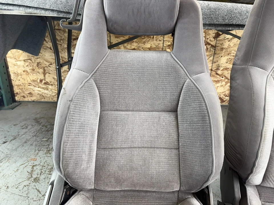 TOYOTA SUPRA MK3 1986-1992 JUEGO ASIENTOS TELA GRIS ELÉCTRICO OEM Foto 4 de 4