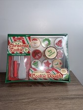 Melissa Doug Slice and Bake Wooden Christmas Cookie Play Food Set