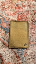 Authentic CHANEL Gold Caviar Leather Agenda Cover 6 Ring Organizer with COA