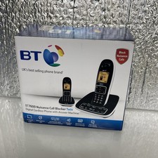 BT 7600 Twin Cordless Phone Answering Machine & Nuisance Call Blocker