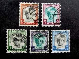 nystamps Luxembourg Stamp # B45 B49 Used $129 Y22y2432