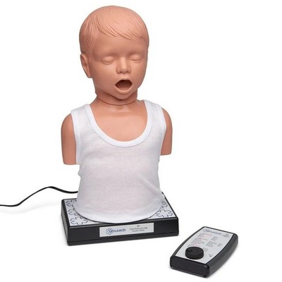 Simulaids Child Heart and Lungs Sounds Auscultation Trainer With Remote. TESTED