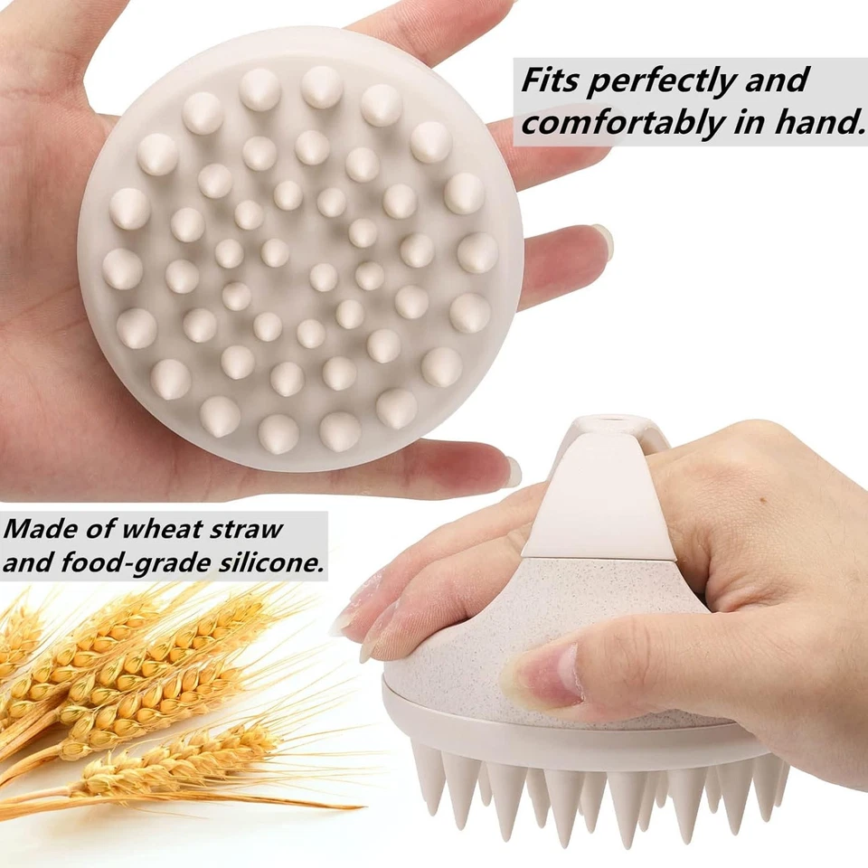 Hair Scalp Massager Shampoo Brush Hair Scrubber Washing Brush Silicone Scalp - Image 3 of 4
