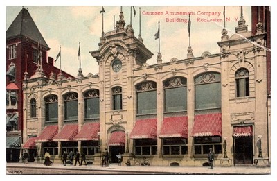 1913 Genesee Amusement Company Building, Rochester, New York Postcard