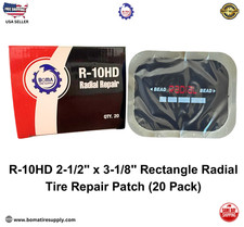 2-12 X 3-18 Radial Tire Repair Patch R-10hd 20-pack Coi Heavy Duty Usa 2-12 X 3-18 Radial Tire Repair Patch R-10hd 20-pack Coi Heavy Duty Usa