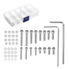 Turntable Headshell Cartridge Mounting Kit Stainless Steel Bolts Screws Nuts Set