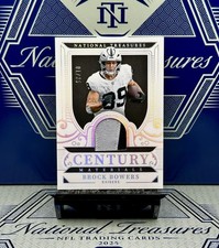 2025 National Treasures Brock Bowers Century Materials Holo Silver,SSP/25🏴‍☠️🔥