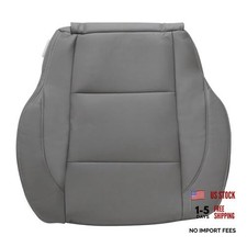 Front Driver Side Bottom Replacement Seat Cover Gray Microfiber Leather