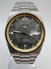 Vintage Rare Seiko 5 Automatic Grey Dial 7S26-3130 Day Date 36mm