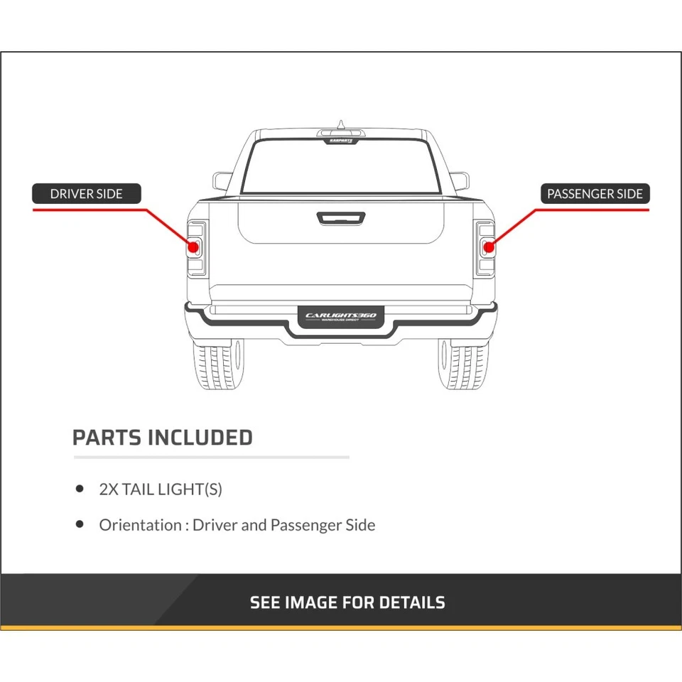 Par de luces traseras exteriores para Lincoln Navigator 1998 1999 2000 conductor y pasajero Foto 4 de 4