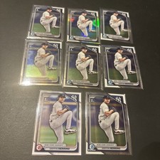 GRIFFIN HERRING 1st Bowman Chrome 8 Card Lot 1 REFRACTOR YANKEES