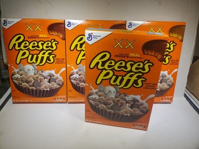 General Mills Reese s Puffs X KAWS Cereal Limited Edition Collectors Item 11.5oz