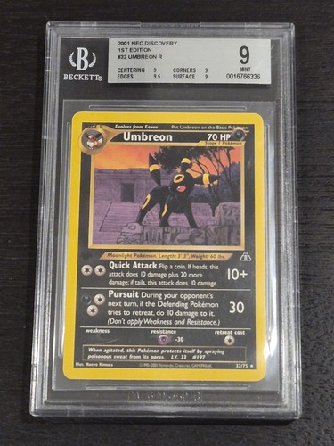 Umbreon (1st Edition) graded BGS 9 for sale on eBay