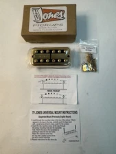TV Jones Power Tron Plus Humbucker Bridge Pickup -----  Universal Mount --- Gold