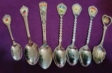 Seven (7) OREGON MINIATURE COLLECTOR SPOONS