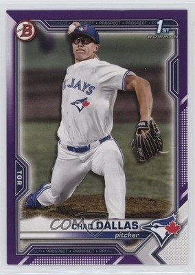 2021 Bowman Draft Purple 93/250 Chad Dallas #BD-23 14ch