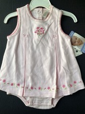 Vintage Carters Floral Jumper Dress Romper