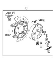 Genuine Mopar Brake Shoe Hold Down Pin 68026377AA