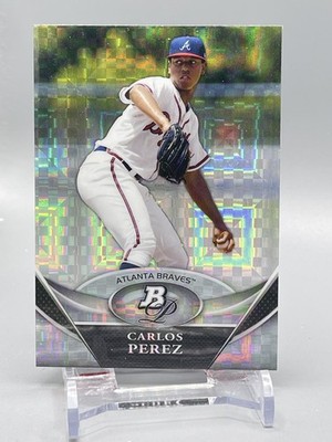 2011 Bowman Platinum - Prospects Carlos Perez #BPP58 X-Fractor (RC)