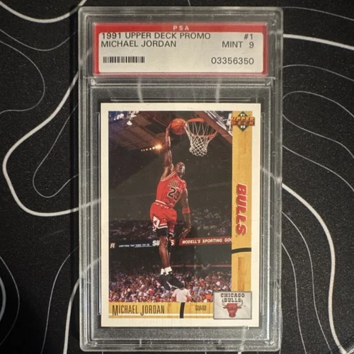 Upper Deck Michael Jordan Promo PSA 9 1991 Chicago Bulls #1 Basketball Card