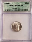 1945 D Mercury Dime 10C ICG MS 66 FB