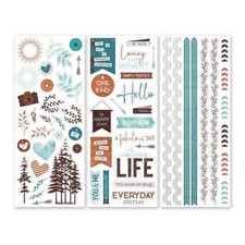 CREATIVE MEMORIES Copper Canyon 2 Designer Stickers - 3/pack NEW 2025