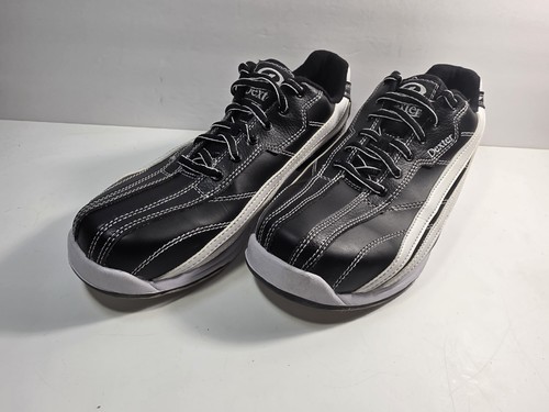 Dexter Slide Rite Jack Herren Bowlingschuhe schwarz/weiß - Größe 9,5M - Bild 3 von 8