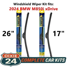 Rain-X Longitude Windshield Wiper Kit fits: 2024 BMW M850i xDrive (26" & 17")