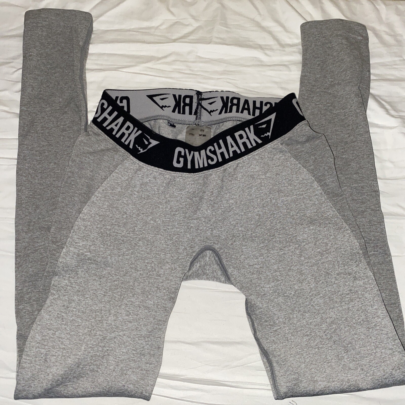Gymshark Flex Low Rise Leggings Black Marl / Light Gray Size SmallX-Small  5057913305420 | eBay