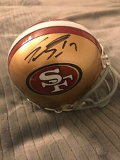 EMMANUEL SANDERS SIGNED SAN FRANCISCO 49ERS MINI HELMET PSA/DNA COA 
